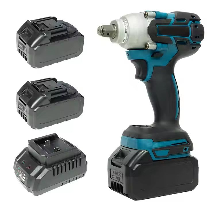 Trusa Mașină de Înșurubat cu Impact, Bormasina, AT PERFORMANCE®, 36V cu 2X Acumulator, 850Nm, 40 Accesorii, Albastru/Negru